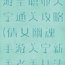倩女幽魂手游全职业关宁通关攻略(倩女幽魂手游关宁新手老手打法区别)