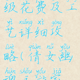 倩女幽魂手游家园升级花费及工艺详细攻略(倩女幽魂手游家园怎么赚钱新区)