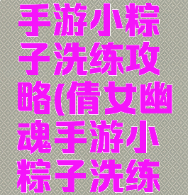 倩女幽魂手游小粽子洗练攻略(倩女幽魂手游小粽子洗练攻略图)