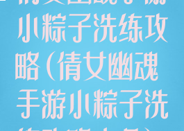 倩女幽魂手游小粽子洗练攻略(倩女幽魂手游小粽子洗练攻略大全)