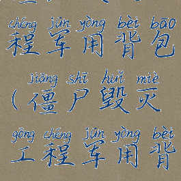 僵尸毁灭工程军用背包(僵尸毁灭工程军用背包id)