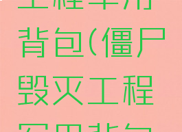 僵尸毁灭工程军用背包(僵尸毁灭工程军用背包和大背包)