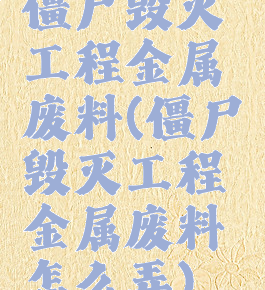 僵尸毁灭工程金属废料(僵尸毁灭工程金属废料怎么弄)