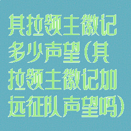 其拉领主徽记多少声望(其拉领主徽记加远征队声望吗)