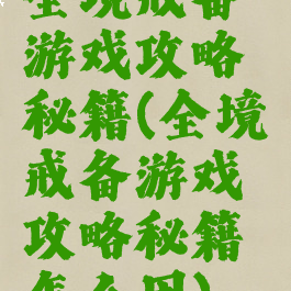 全境戒备游戏攻略秘籍(全境戒备游戏攻略秘籍怎么用)