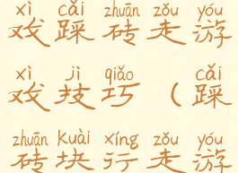 八十年代游戏踩砖走游戏技巧(踩砖块行走游戏视频)