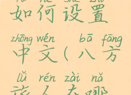 八方旅人如何设置中文(八方旅人在哪设置中文)