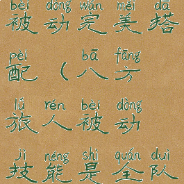 八方旅人被动完美搭配(八方旅人被动技能是全队共享吗)