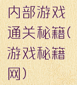 内部游戏通关秘籍(游戏秘籍网)
