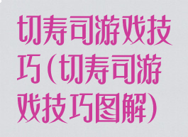 切寿司游戏技巧(切寿司游戏技巧图解)