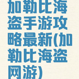 加勒比海盗手游攻略最新(加勒比海盗网游)