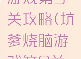 坑爹烧脑游戏第9关攻略(坑爹烧脑游戏第9关攻略视频)