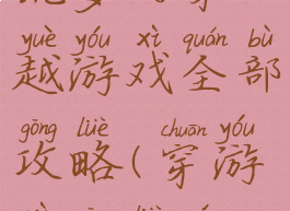 坑爹的穿越游戏全部攻略(穿游戏攻略文)