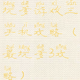 坑爹游戏三手机攻略(最坑爹3攻略)