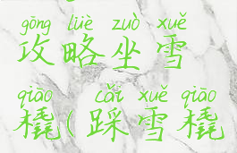 坑爹游戏攻略坐雪橇(踩雪橇游戏)