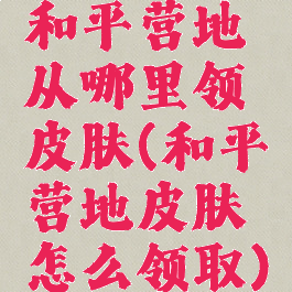 和平营地从哪里领皮肤(和平营地皮肤怎么领取)