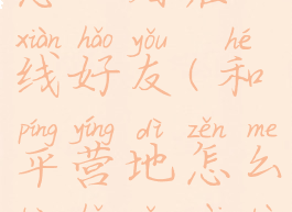 和平营地怎么看在线好友(和平营地怎么看好友在不在线)