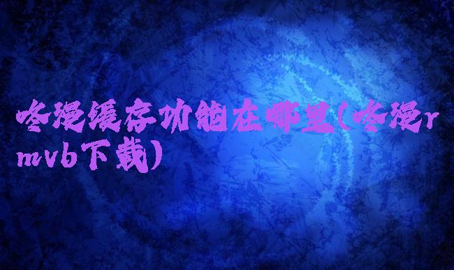 咚漫缓存功能在哪里(咚漫rmvb下载)
