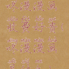 咚漫漫画收费好贵(咚漫漫画是什么)