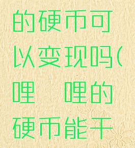 哔哩哔哩的硬币可以变现吗(哔哩哔哩的硬币能干啥)