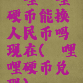 哔哩哔哩硬币能换人民币吗现在(哔哩哔哩硬币兑现)