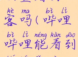 哔哩哔哩可以查看访客吗(哔哩哔哩能看到别人访问记录吗?)