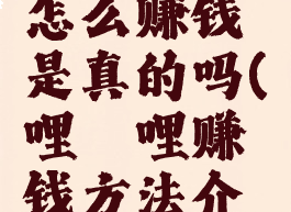 哔哩哔哩怎么赚钱是真的吗(哔哩哔哩赚钱方法介绍)