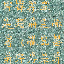 唯品会的图片保存本地相册在哪看(唯品会图片打不开怎么回事)