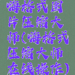 嗨格式图片压缩大师(嗨格式压缩大师在线操作)