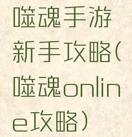 噬魂手游新手攻略(噬魂online攻略)