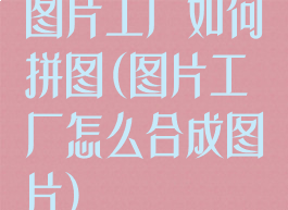 图片工厂如何拼图(图片工厂怎么合成图片)