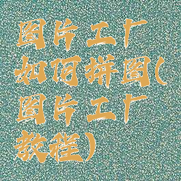 图片工厂如何拼图(图片工厂教程)