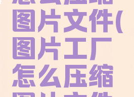 图片工厂怎么压缩图片文件(图片工厂怎么压缩图片文件夹)