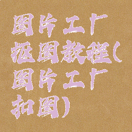 图片工厂抠图教程(图片工厂扣图)