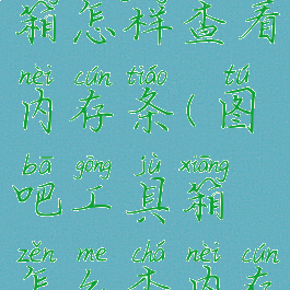 图吧工具箱怎样查看内存条(图吧工具箱怎么查内存品牌)