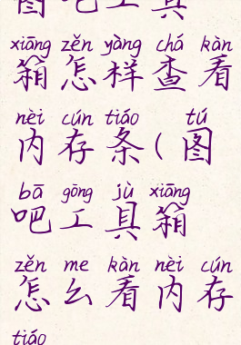 图吧工具箱怎样查看内存条(图吧工具箱怎么看内存条)