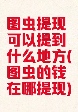 图虫提现可以提到什么地方(图虫的钱在哪提现)