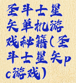 圣斗士星矢单机游戏秘籍(圣斗士星矢pc游戏)
