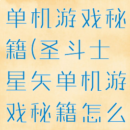 圣斗士星矢单机游戏秘籍(圣斗士星矢单机游戏秘籍怎么用)