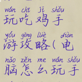 在电脑上玩吃鸡手游攻略(电脑怎么玩手游版吃鸡)