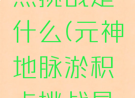 地脉淤积点挑战是什么(元神地脉淤积点挑战是什么)