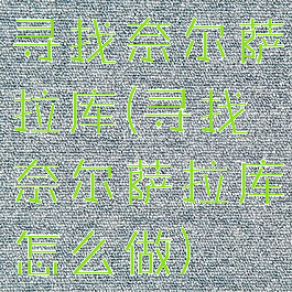 寻找奈尔萨拉库(寻找奈尔萨拉库怎么做)