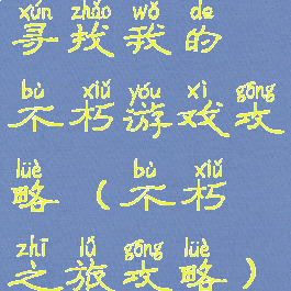 寻找我的不朽游戏攻略(不朽之旅攻略)