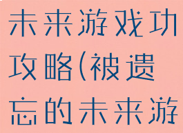 寻找消失的未来游戏功攻略(被遗忘的未来游戏攻略)