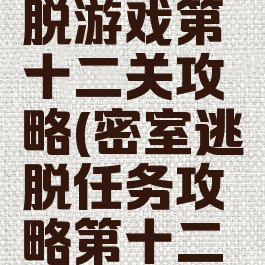 密室大逃脱游戏第十二关攻略(密室逃脱任务攻略第十二关)