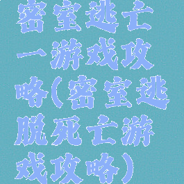 密室逃亡一游戏攻略(密室逃脱死亡游戏攻略)