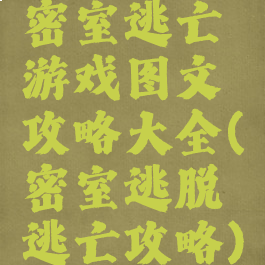 密室逃亡游戏图文攻略大全(密室逃脱逃亡攻略)