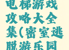 密室逃脱电梯游戏攻略大全集(密室逃脱游乐园电梯攻略)