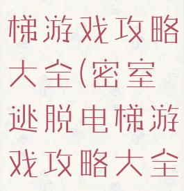 密室逃脱电梯游戏攻略大全(密室逃脱电梯游戏攻略大全集)