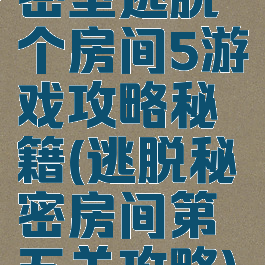 密室逃脱个房间5游戏攻略秘籍(逃脱秘密房间第五关攻略)